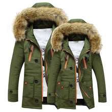 Load image into Gallery viewer, Warm Winter Hooded Fur Jacket