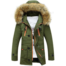 Load image into Gallery viewer, Warm Winter Hooded Fur Jacket