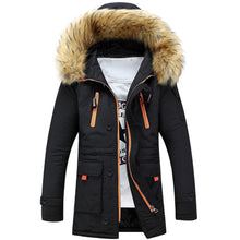 Load image into Gallery viewer, Warm Winter Hooded Fur Jacket