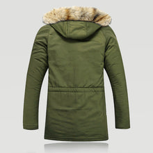 Load image into Gallery viewer, Warm Winter Hooded Fur Jacket